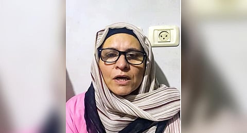 Lubna Nazir Shaboo and her daughter Karima, crossed the Rafah border crossing between Egypt and Gaza on Monday evening.