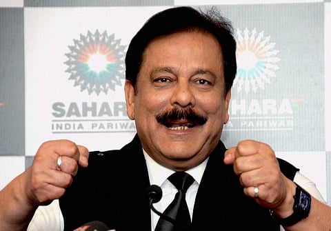 FILE | 4/2/2012: Subrata Roy addresses a press conference in Mumbai (PTI)