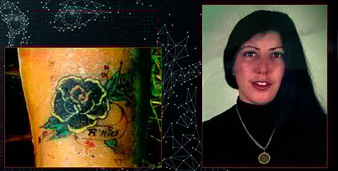 The policing organization said the cold case, known as “the woman with the flower tattoo” because the victim now identified as Rita Roberts, had a distinctive tattoo on her left arm. (Photo | AP)
