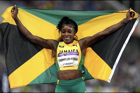 Five-time Olympic gold medalist Elaine Thompson-Herah. (Photoi | Twitter, @FastElaine)