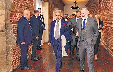 External Affairs Minister Jaishankar and UK’s National Security Adviser Tim Barrow | pti