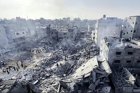The Jabalia refugee camp had been targeted by Israel earlier on November 1 (Photo | AFP)
