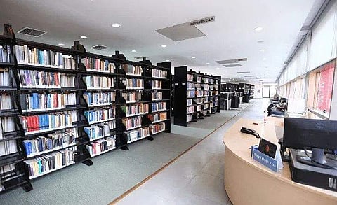 FILE - A picture of OP Jindal Global University's library. (Photo | OP Jindal Global University website)