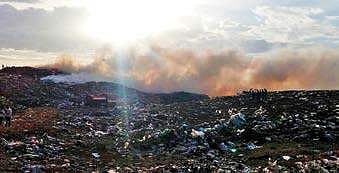 The Vellalore dump yard in Coimbatore. (File photo| EPS)