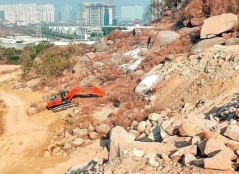 A view of Khajaguda Talab in Serilingampally mandal. The HC in August questioned the officials for their failure to protect the lake | File photo