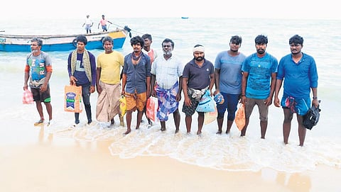 The fishermen reached home around 12:30 pm on Sunday | Express