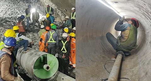 Uttarakhand tunnel collapse: Relief for trapped labourers as second lifeline pipe reaches them