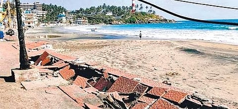 Kovalam beach in Thiruvananthapuram. (Photo | EPS)