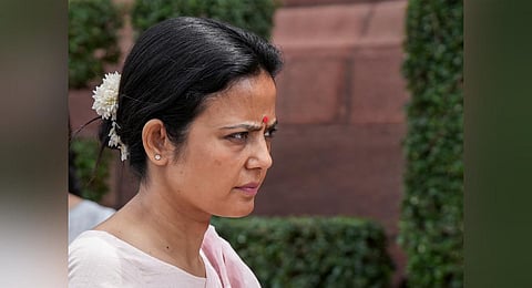 FILE - TMC MP Mahua Moitra at Parliament House complex, in New Delhi. (Photo |PTI)