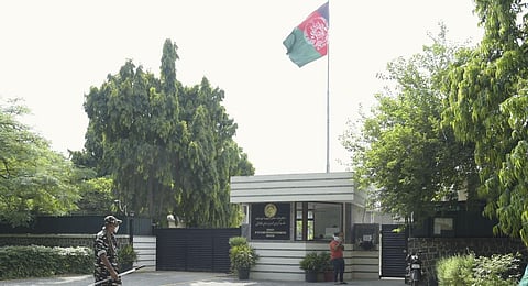 FILE - The Afghanistan Embassy  in Chanakyapuri, New Delhi. (Photo | PTI)