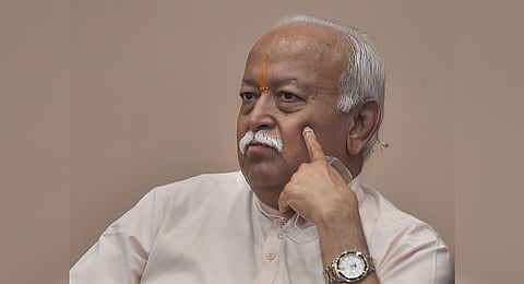 FILE - An image of RSS Chief Mohan Bhagwat. (Photo | PTI)