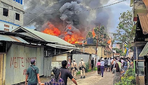 Violence in the strife-torn Manipur continues.
