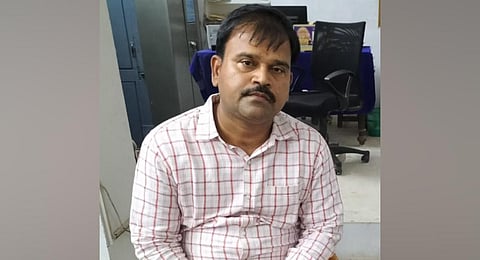 Srinivas Nayak, the sub-registrar who was caught on Wednesday night by the ACB sleuths while allegedly accepting a bribe and later fled, died by suicide in Chennai. (Photo | Express)