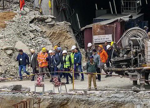 Vertical drilling continues amid adverse conditions in bid to rescue workers from Uttarakhand tunnel