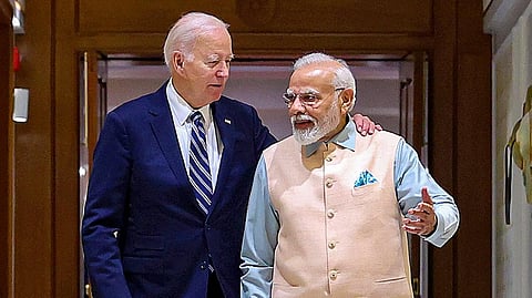 Prime Minister Narendra Modi with US President Joe Biden 