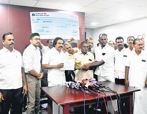 Dairy development minister T Mano Thangaraj held discussions with representatives of dairy farmers in Chennai on Tuesday | Express