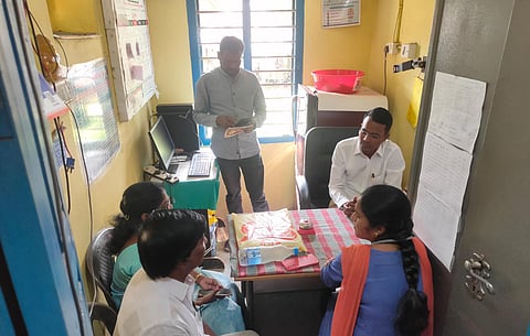 The officials are planning to shift to the PHC into a vacant house opposite the Pallamkurru secretariat. (Photo | Express)