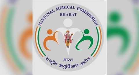 A new logo of the National Medical Commission (NMC). 