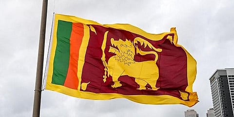 A File image of the Sri Lankan flag. (Photo | AFP)