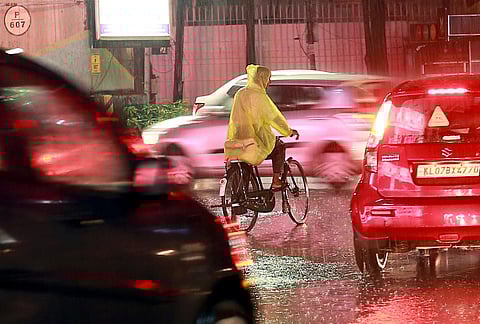 IMD issued orange alerts for November 5 in the Pathanamthitta, Idukki and Malappuram districts of Kerala. (Photo | T P Sooraj)