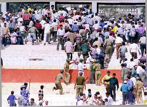 File picture of the 1999 incident. (Photo | AFP)