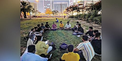 More than 40 students attend classes daily.