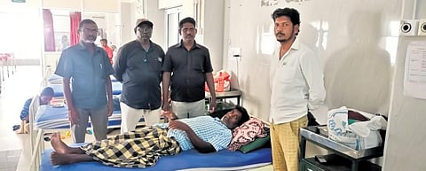 Muruganandam, a construction worker, was assaulted in Tiruppur district | Express
