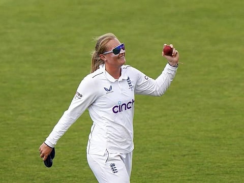 England women's cricket team left-arm spinner Sophie Ecclestone. (Photo | AP)