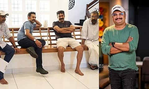 'Thalavan' team; Director Jis Joy (Photo | Cinema Express)