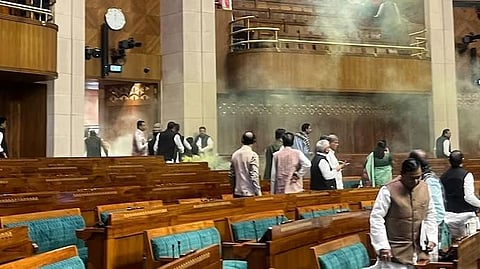 Video screengrab from inside of the Parliament attack