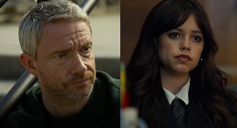 YouTube screengrab from the trailer of Jenna Ortega and Martin Freeman-starrer, Miller's Girl.