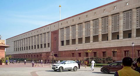 On Wednesday two people jumped into the Lok Sabha chamber from the public gallery, and another two sprayed coloured gas from canisters while protesting outside the Parliament premises. (PTI Photo)