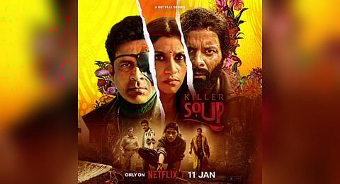 First look poster of Manoj Bajpayee and Konkona Sensharma starrer series Killer Soup.