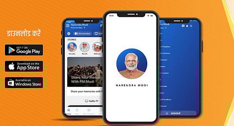 Namo app. (Photo | Twitter, @NamoApp)