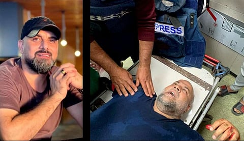 Al-Jazeera camera operator Samer Abu Daqqa (left) was killed while its Gaza bureau chief Wael Al Dahdouh was injured in an Israeli drone strike on December 15, 2023. (Photo | Al Jazeera, AFP, via CPJ)