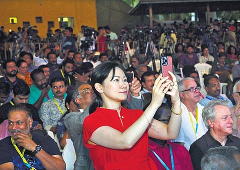 The packed crowd at the valedictory function of the 28th IFFK at Nishagandhi auditorium in Thiruvananthapuram  on Friday | Vincent Pulickal
