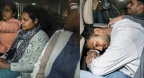 Neelam Devi and Sagar, accused arrested in the Parliament security breach. (Photo | PTI)