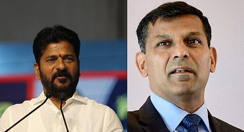 A Revanth Reddy (L) , Raghuram Rajan .(File Photo)