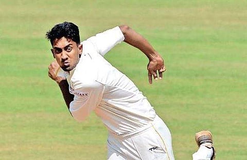 Tamil Nadu all-rounder R Sai Kishore. (File Photo | EPS, D Sampath Kumar)