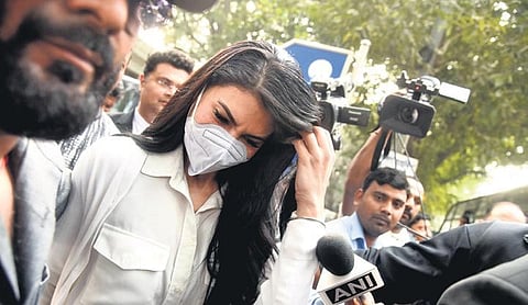 Jacqueline Fernandez at Patiala House court in New Delhi.  (Photo | Parveen Negi)