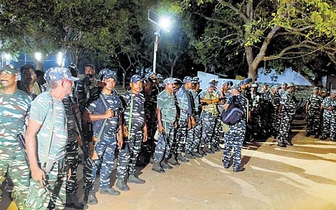 CRPF took over the security of Nagarjuna Sagar dam on Friday