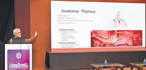 Cadaveric workshop held at Gandhi Hospital as part of the three-day IACTS CME conference in Hyderabad.