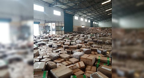 Flooded godown of a private container Freight station | Express