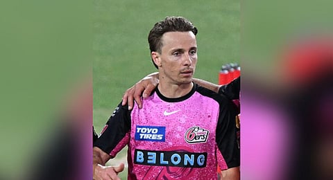 Sydney Sixers' Tom Curran was slapped with the punishment following a pre-match incident against the Hobart Hurricanes this month.
