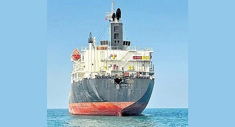 Navy: Initial probe shows drone attack on merchant ship