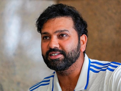 Indian captain Rohit Sharma during a press conference ahead of the first Test cricket match between India and South Africa, in Johannesburg, South Africa, on December 25, 2023. (Photo | PTI)