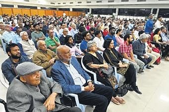 Participants attending the talk organised by Manthan India at Muffakam Jah College of Engineering.