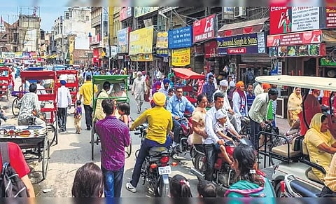 Delhi Chandni Chowk area.