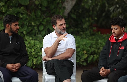 Rahul Gandhi voiced his support for those raising the issue of unemployment 'from the streets to Parliament'. (Photo | Twitter)