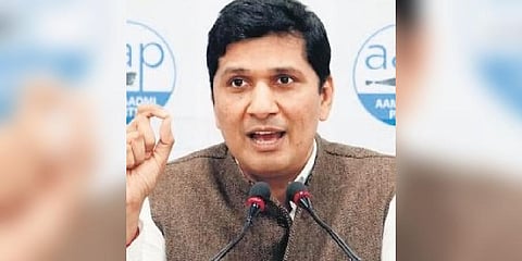 Delhi Health minister Saurabh Bharadwaj (File photo | PTI)